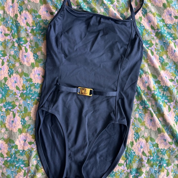 Lauren Ralph Navy and Gold Swimwear Tag Detail - Picture 2 of 4